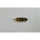 Pendentif et flacon de parfum ouvrable en oeil de tigre - (1 pce)
